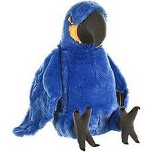 Wild Republic Hyacinth Macaw Plush, Stuffed Animal
