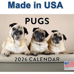 Pugs 2026 Calendar