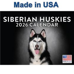 Siberian Huskies 2026 Calendar