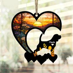 Personalized Beagle Suncatcher