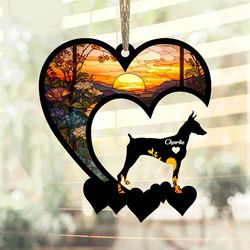 Doberman Pinscher Suncatcher