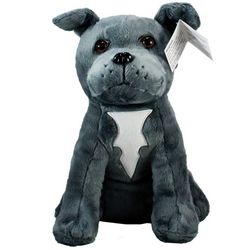 10" Grey Pitbull Plush