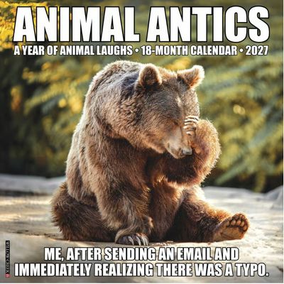 Animal Antics 2027 Wall Calendar