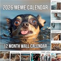 Animal Memes 2026 Wall Calendar