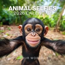Animal Selfies 2026 Wall Calendar