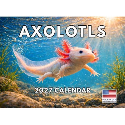 Axolotls 2027 Wall Calendar
