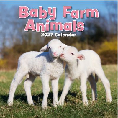 Baby Farm Animals 2027 Wall Calendar