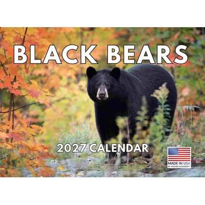 Black Bears 2027 Wall Calendar