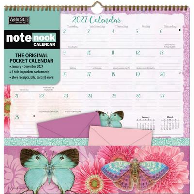 Butterflies 2027 Note Nook by Jane Shasky