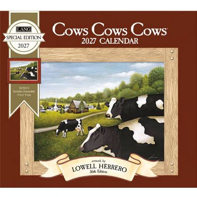 Cows Cows Cows Special Edition 2027 Wall Calendar