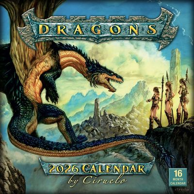 Dragons by Ciruelo 2026 Wall Calendar