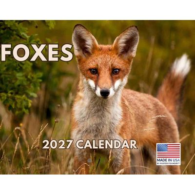 Foxes 2027 Wall Calendar