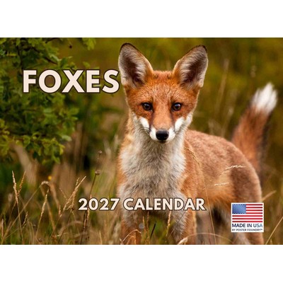 Foxes 2027 Wall Calendar