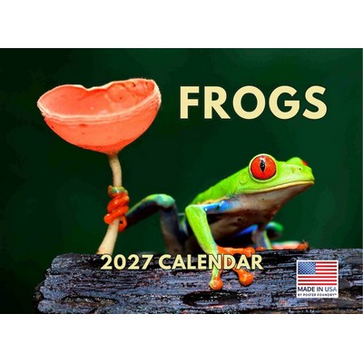 Frogs 2027 Wall Calendar