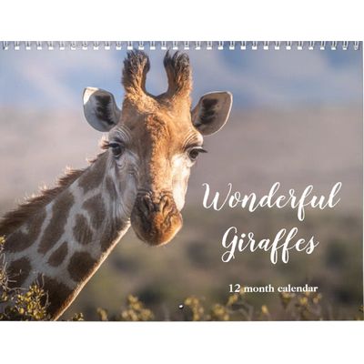 Wonderful Giraffes 2027 Wall Calendar