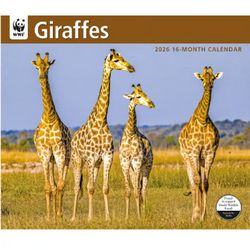 Giraffes WWF 2026 Wall Calendar