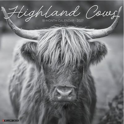 Highland Cows 2027 Wall Calendar