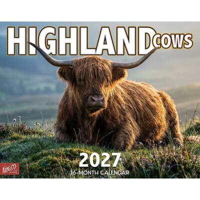 Highland Cows 2027 Calendar