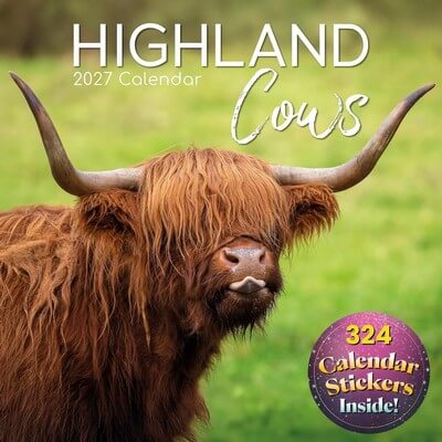 Highland Cows 2027 Wall Calendar