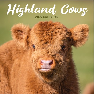 Highland Cows 2027 Wall Calendar