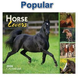 Horse Lovers 2026 Desk Calendar