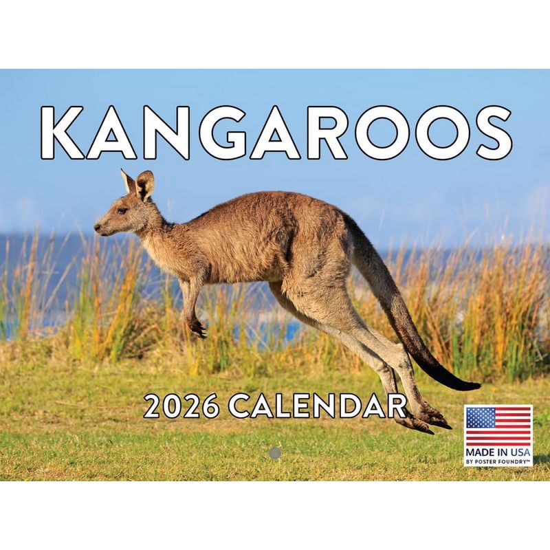Kangaroos 2026 Wall Calendar