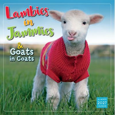 Lambies in Jammies 2027 Wall Calendar