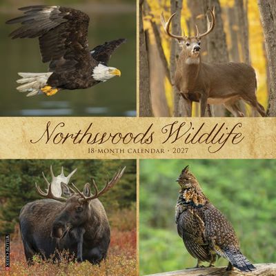Northwoods Wildlife 2027 Wall Calendar