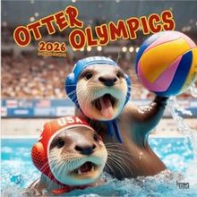 Otter Olympics 2026 Wall Calendar
