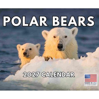 Polar Bears 2027 Wall Calendar