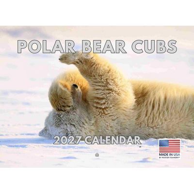 Polar Bear Cubs 2027 Wall Calendar