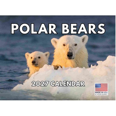 Polar Bears 2027 Wall Calendar