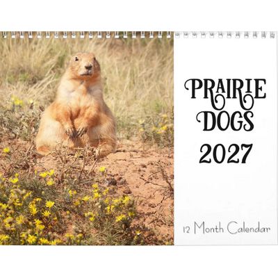 Prairie Dogs 2027 Wall Calendar