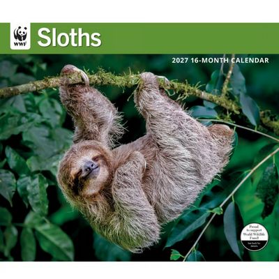 WWF Sloths 2027 Wall Calendar