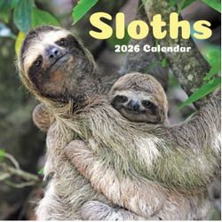 Sloths 2026 Wall Calendar