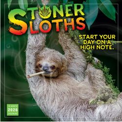 Stoner Sloths 2026 Wall Calendar