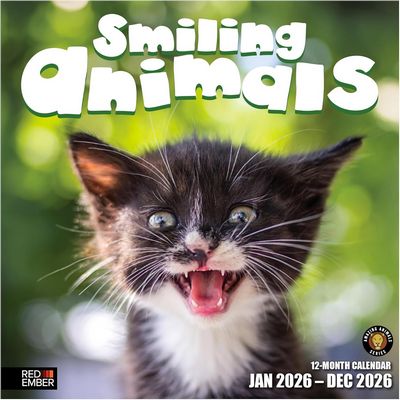 Smiling Animals 2026 Wall Calendar