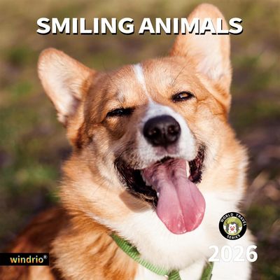 Smiling Animals 2026 Wall Calendar