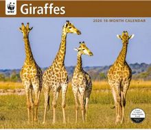 Giraffes WWF 2026 Wall Calendar