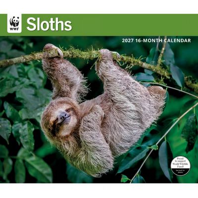 WWF Sloths 2027 Wall Calendar