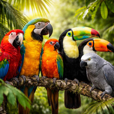 Tropical Birds Calendar