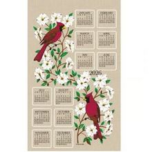 Dogwood and Cardinal 2026 Calendar Towel