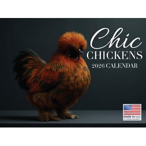 Chic Chickens 2026 Wall Calendar