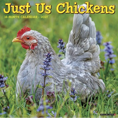 Just Us Chickens 2027 Wall Calendar