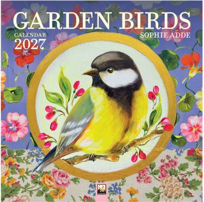 Sophie Adde Garden Birds 2027 Mini Wall Calendar
