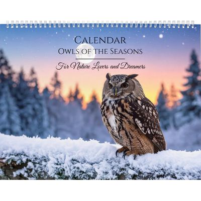 Owl Calendar – Majestic Owls & Seasonal Wildlife
