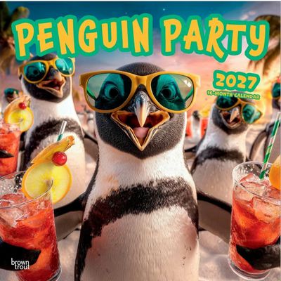 Penguin Party 2027 Wall Calendar