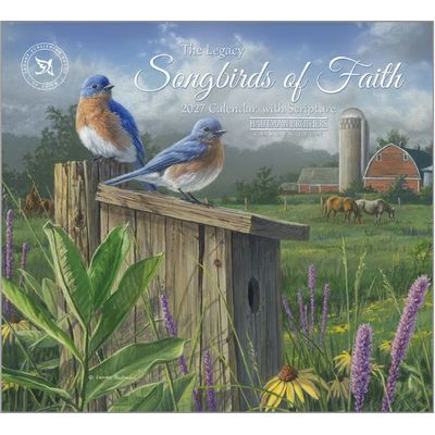 Songbirds of Faith 2027 Wall Calendar by Hautman Brothers