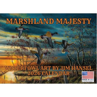 Waterfowl Art Calendar 2026 by Jim Hansel