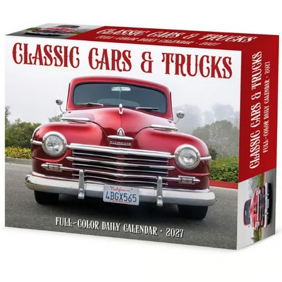 Classic Cars and Trucks 2027 Desk Calendar